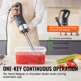 VEVOR Commercial Immersion Blender 500W Heavy Duty Hand Mixer for Soup Sauces - Top-Down View