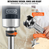 VEVOR Commercial Immersion Blender Heavy Duty Hand Mixer 750W Variable Speed - Side View