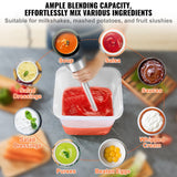 VEVOR Commercial Immersion Blender Heavy Duty Hand Mixer 750W Variable Speed - 45-Degree Angle