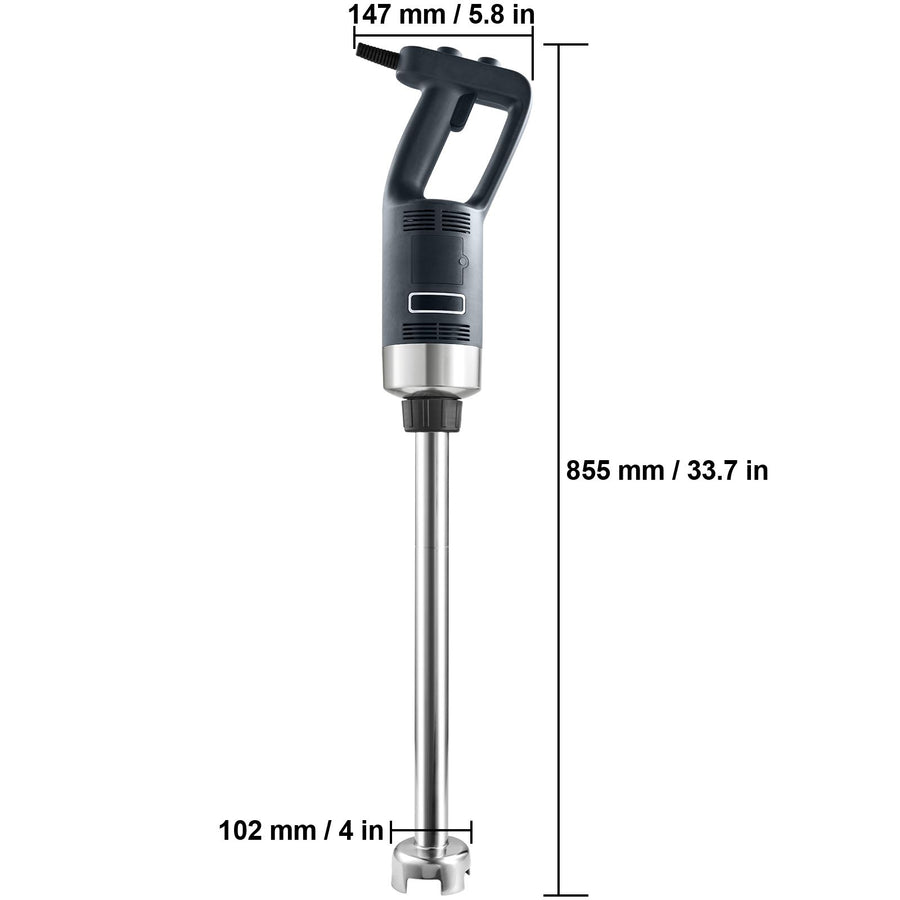 Professional Stick Blender, 500W Powerful Handheld Mixer, Adjustable Speed with Stainless Steel Blade, Versatile Hand Mixer for Soups, Smoothies, Purees, and Baby Food