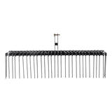 VEVOR Tow Behind Landscape Rake, 1.8m Tow Dethatcher with 32 Steel Tines, Lawn Dethatcher Rake Attaches to Category 1, 3 Point Hitch for Tractor, for Leaves, Pine Needles, Straw, and Grass