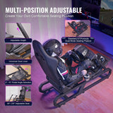 VEVOR Heavy Duty Racing Wheel Stand for Logitech G923/G920/G29 Max330LBS Compact - Top-Down View