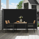 VEVOR Retractable Side Awning, 160X300cm Aluminum Outdoor Privacy Screen, 280g Polyester Water-proof Retractable Patio Screen, UV 30+ Room Divider