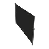 VEVOR Retractable Side Awning, 160X300cm Aluminum Outdoor Privacy Screen, 280g Polyester Water-proof Retractable Patio Screen, UV 30+ Room Divider