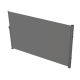 VEVOR Retractable Side Awning, 160X300m Aluminum Outdoor Privacy Screen, 280g Polyester Water-proof Retractable Patio Screen, UV 30+ Room Divider Wind Screen for Patio, Backyard, Balcony, Gray - Extra Image