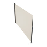 VEVOR Retractable Side Awning,160X300cm Aluminum Outdoor Privacy Screen, 280g Polyester Water-proof Retractable Patio Screen, UV 30+ Room Divider Wind Screen for Patio, Backyard, Balcony, Beige - Extra Image