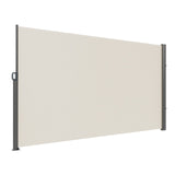 VEVOR Retractable Side Awning,160X300cm Aluminum Outdoor Privacy Screen, 280g Polyester Water-proof Retractable Patio Screen, UV 30+ Room Divider Wind Screen for Patio, Backyard, Balcony, Beige - Extra Image