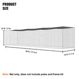 VEVOR Baseball Batting Netting, Professional Softball Baseball Batting Hitting Training Net, Practice Portable Pitching Cage Net with Door & Carry Bag
