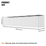 VEVOR Baseball Batting Netting, Professional Softball Baseball Batting Hitting Training Net, Practice Portable Pitching Cage Net with Door & Carry Bag