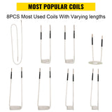 VEVOR Induction Heater Coil Kit Induction Coils 8PCS For Removing Rusty Bolts