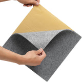 VEVOR Carpet Tiles Peel and Stick, Squares Self Adhesive Carpet Floor Tile, Soft Padded Carpet Tiles, Easy Install DIY for Bedroom Living Room Indoor Outdoor (12 Tiles, Light Gray) - Extra Image