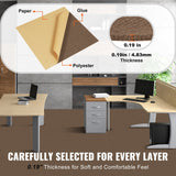 VEVOR Carpet Tiles Peel and Stick, Squares Self Adhesive Carpet Floor Tile, Soft Padded Carpet Tiles, Easy Install DIY for Bedroom Living Room Indoor