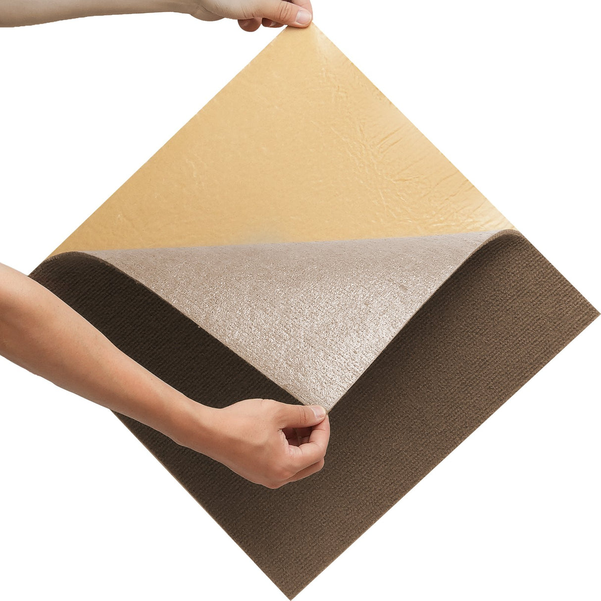 VEVOR Carpet Tiles Peel and Stick, Squares Self Adhesive Carpet Floor Tile, Soft Padded Carpet Tiles, Easy Install DIY for Bedroom Living Room Indoor