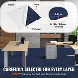 VEVOR Carpet Tiles Peel and Stick, Squares Self Adhesive Carpet Floor Tile, Soft Padded Carpet Tiles, Easy Install DIY for Bedroom Living Room Indoor