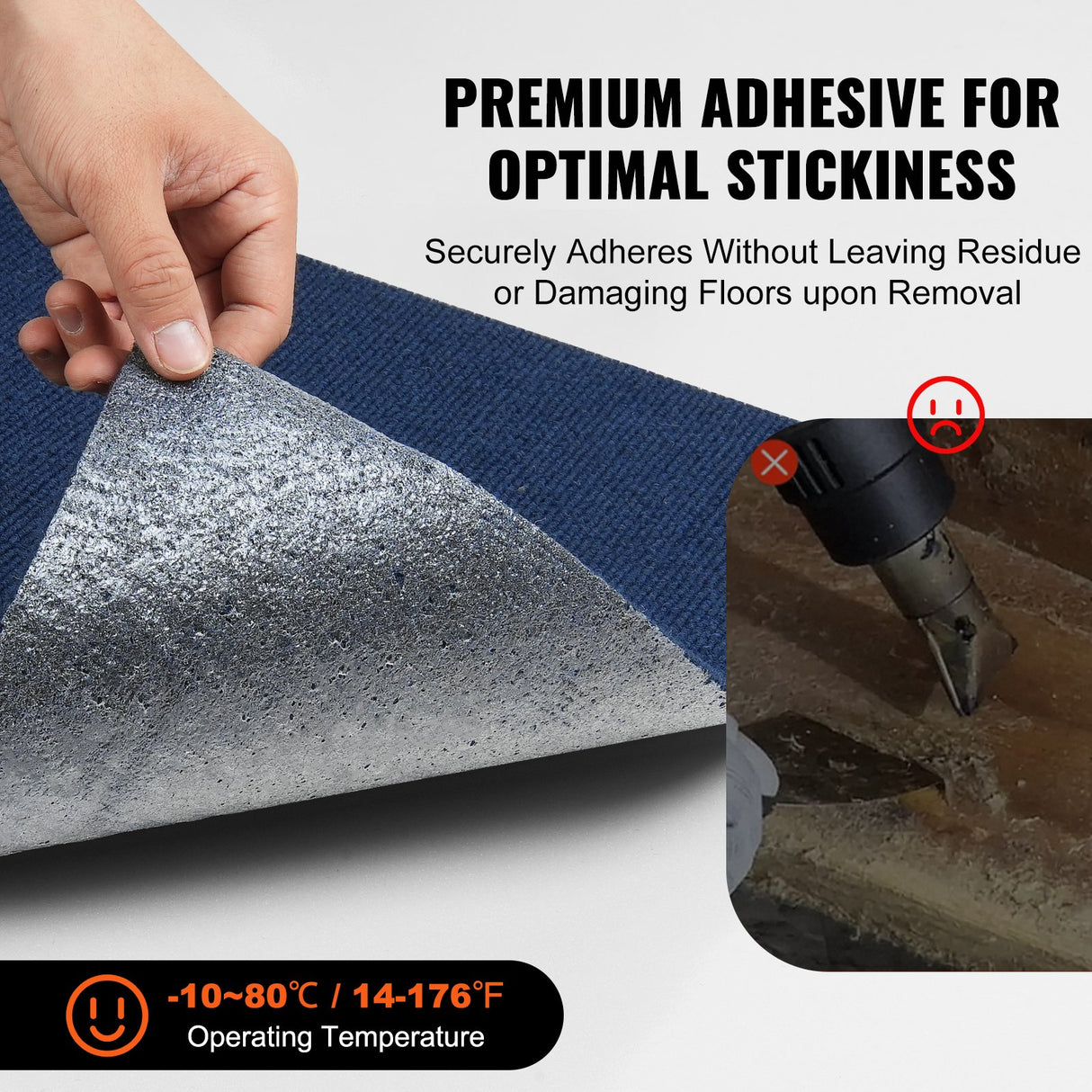 VEVOR Carpet Tiles Peel and Stick, Squares Self Adhesive Carpet Floor Tile, Soft Padded Carpet Tiles, Easy Install DIY for Bedroom Living Room Indoor