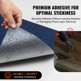 VEVOR Carpet Tiles Peel and Stick, Squares Self Adhesive Carpet Floor Tile, Soft Padded Carpet Tiles, Easy Install DIY for Bedroom Living Room Indoor