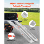 Steel Ramps, 1000 lbs, 2Pcs Heavy-duty Ramps with Wider Ramp Surface, Universal Stable Loading Ramp with Handles, Fit for ATV, UTV, Motorcycle, Electric Bicycle, etc.