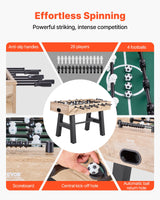 VEVOR 140 cm Foosball Soccer Game Table Standard Size Foosball Table for Home - Side View