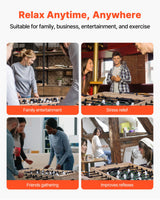 VEVOR 140 cm Foosball Soccer Game Table Standard Size Foosball Table for Home - 45-Degree Angle