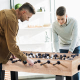 VEVOR 140 cm Foosball Soccer Game Table Standard Size Foosball Table for Home - Close-Up Angle