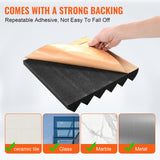 VEVOR Acoustic Foam Panels 24 Pack 12 x 12 x 2 in Adhesive for Wall Ceiling - Top-Down View