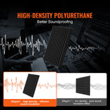 VEVOR Acoustic Foam Panels 48 Pack 12 x 12 x 1 in Adhesive for Wall Ceiling - Front View