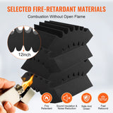 VEVOR Acoustic Foam Panels 4 Pack 16.5 x 6.3 x 12 in Adhesive for Wall Ceiling - Side View
