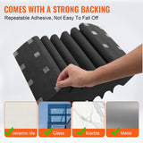 VEVOR Acoustic Foam Panels 4 Pack 16.5 x 6.3 x 12 in Adhesive for Wall Ceiling - Top-Down View