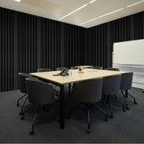 VEVOR Acoustic Foam Panels 4 Pack 16.5 x 6.3 x 12 in Adhesive for Wall Ceiling - Low Angle