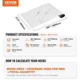 VEVOR Self Adhesive Vinyl Floor Tiles 390 x 23.6 inch, 1.5mm Thick Peel & Stick, White Marble Texture DIY Flooring for Kitchen, Dining Room, Bedrooms & Bathrooms, Easy for Home Decor - Close-Up Angle