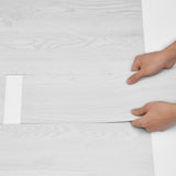 VEVOR Self Adhesive Vinyl Floor Tiles 36 x 6 inch, 36 Tiles 2.5mm Thick Peel & Stick, Light Gray Wood Grain DIY Flooring for Kitchen, Dining Room,