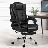 Office Chair Leather Chair Executive Chair With Foot Rest - Front View