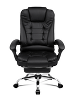 Office Chair Leather Chair Executive Chair With Foot Rest - Top-Down View