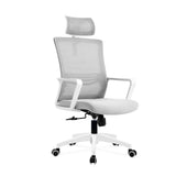 Office chair high back ergonomic swivel computer gaming chair black - Grey