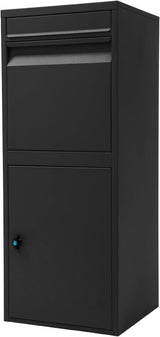 Big Outdoor Mailbox Parcelbox Pillar Letterbox 410x380x1200mm - Front View