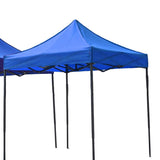 Portable Water-Resistant Gazebo 3x3 M - Black / With Sidewalls - Side View