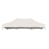 Gazebo Tent Top Cover Camping Beach Sunshade Shelter - White / 3x6M
