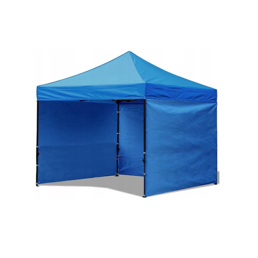 Portable Water-Resistant Gazebo 3x3 M - Blue / With Sidewalls