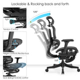 High Back Ergonomic Mesh Office Chair - 45-Degree Angle