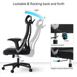 New choice high back ergonomic mesh office chair - Front View