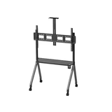 Universal TV Stand for Height Adjustable Mobile TV Cart for 55-120 Inch - Front View