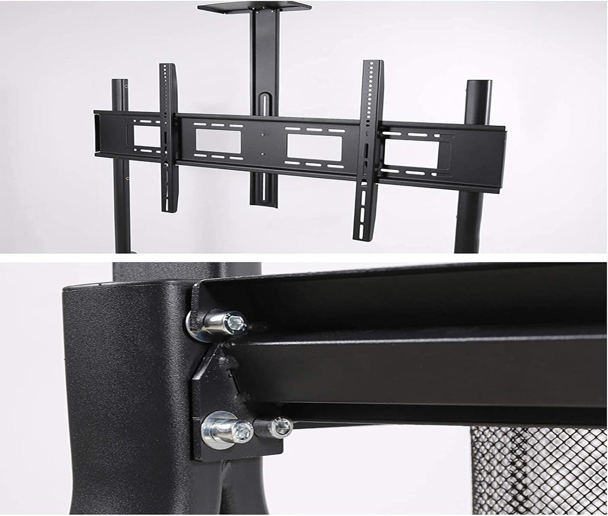 Universal TV Stand for Height Adjustable Mobile TV Cart for 55-120 Inch