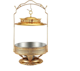 Gold Chafing Dish Buffet Set, Luxury Buffet r Hanging Lid Dining Stove Set with Lid