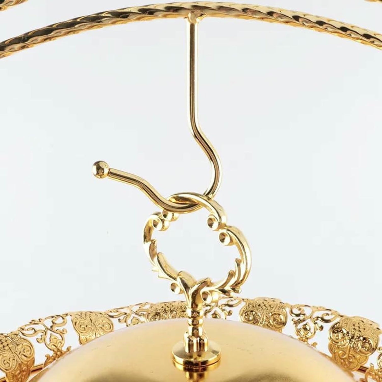 Gold Chafing Dish Buffet Set, Luxury Buffet r Hanging Lid Dining Stove Set with Lid