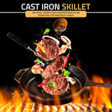 Cookware Sets Frying Cast Iron Pans Cast Iron Dish 30 CM - Top-Down View