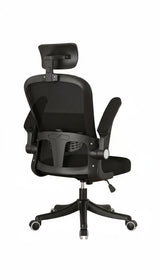 Office Chair Swivel Ergonomic Office Chair With Back Support - Black - Close-Up Angle