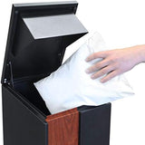 Big Outdoor Mailbox Parcelbox Pillar Letterbox 320x240x950 mm - Side View