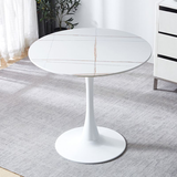 Celeste White Round Cafe Table