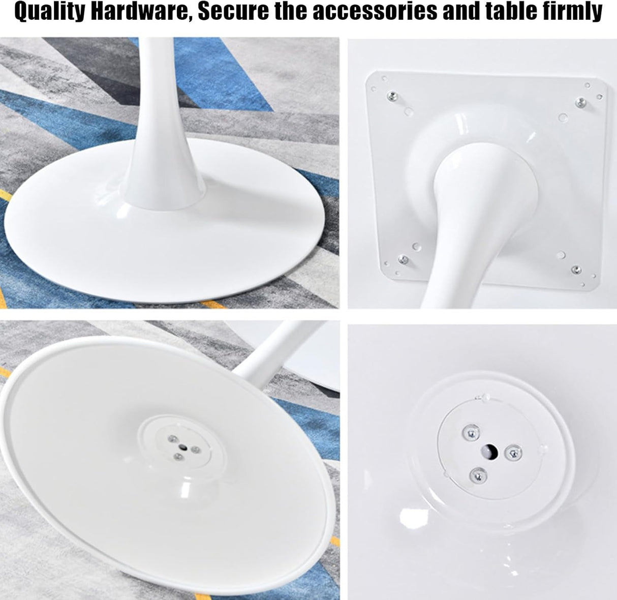 Celeste White Round Cafe Table