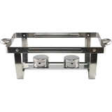 Chafing Dish Food Warmer Stove 11L 3 Compartment - 45-Degree Angle